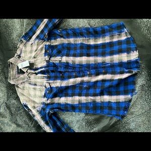 Flannel shirt bleached style